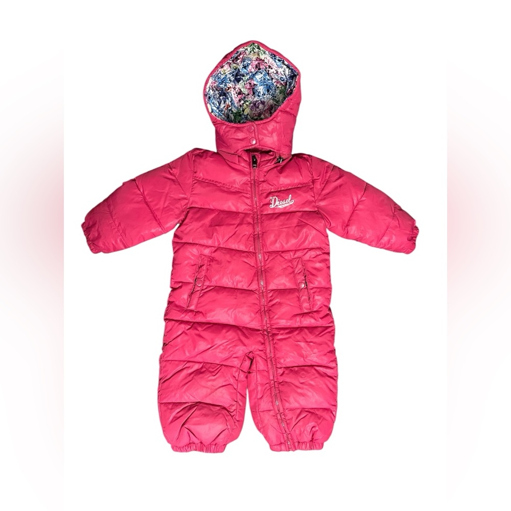 Diesel Pink Baby Snowsuit 24 months